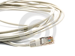 Ethernet cable isolated on white background