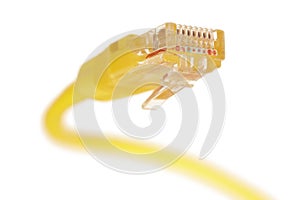 Ethernet cable lan internet wire data connection. Digital communication