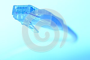 Ethernet cable lan internet wire data connection. Digital communication