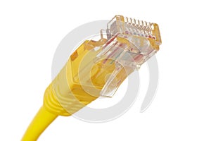 Ethernet cable lan internet wire data connection. Digital communication