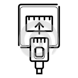 Ethernet cable and port icon