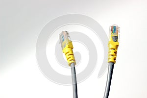 Ethernet cable for wired network. Cat6