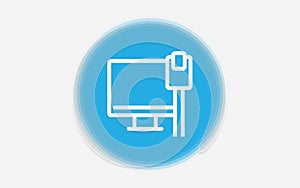 Ethernet vector icon sign symbol