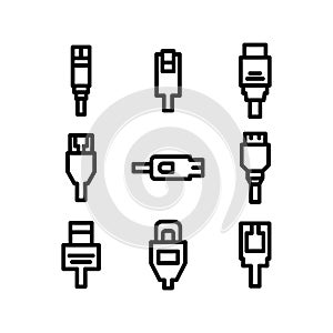 ethernet icon or logo isolated sign symbol vector illustration