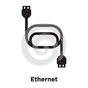 Ethernet icon vector isolated on white background, logo concept