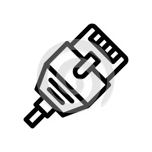 ethernet line icon illustration vector graphic
