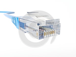Ethernet network cable - 3D Rendering