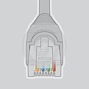 Ethernet Network Cable Connector