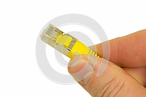 Ethernet RJ 45 plug