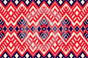 Ethic ikat Indian fabric abstract