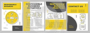 Ethical business brochure template