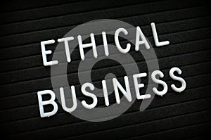 Ethical Business Message