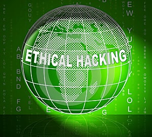 Ethical Hacking Data Breach Tracking 3d Illustration