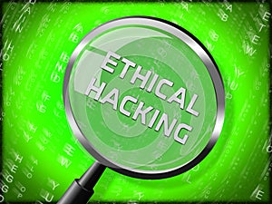 Ethical Hacking Data Breach Tracking 3d Rendering