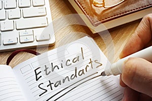 Ethical Standards written in note.