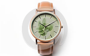 Ethical Timepiece on White Background