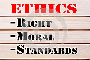 Ethics Right Moral Standards