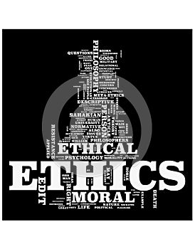 Ethics word cloud