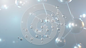 ethinylestradiol molecular structure, 3d model molecule, hormonal contraceptive, structural chemical formula view from a photo