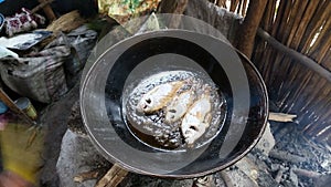 Ethiopia, Bahir Dar, January 2015: Traditional Cooking