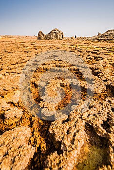 Ethiopia, Danakil depression, geological formations