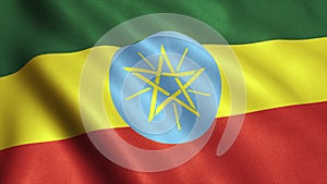 Ethiopia Flag Animation Video - 4K