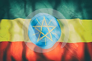 Ethiopia flag waving