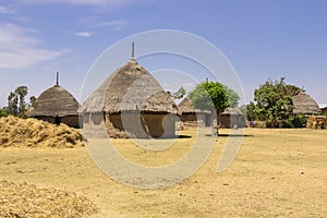 ETHIOPIA, a small traditional village house. Africa,