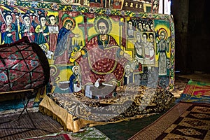 Ethiopia. Zege Peninsula in Lake Tana. Ura Kidane Mehret Church