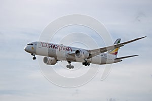 Ethiopian Airlines Boeing 787-9 Dreamliner About To Land