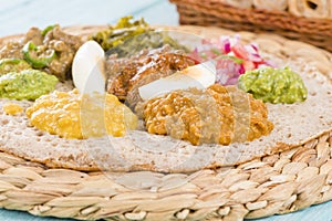 Ethiopian Feast - Injera photo