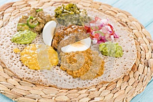 Ethiopian Feast - Injera photo