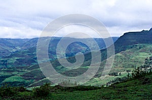 Ethiopian landscape Lalibela, Amhara, Ethiopia