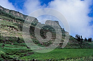 Ethiopian mountains Simean Wollo, Amhara, Ethiopia photo