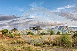 Ethiopian landscape near Arba Minch, Ethiopia