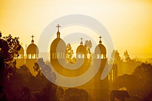 Ethiopian orthodox church at dawn