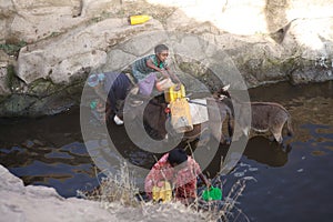 Ethiopian women and water supply