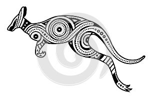 Ethnic aboriginal style kengaroo concept design