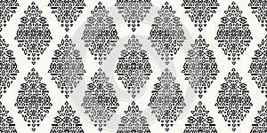 Ethnic abstract ikat art. Seamless pattern in tribal, folk embroidery, and Mexican style.