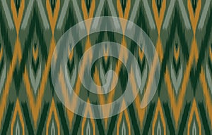 Ethnic abstract ikat art. Seamless pattern in tribal, folk embroidery, and Mexican style.