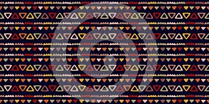 Ethnic abstract ikat art. Seamless pattern in tribal, folk embroidery, and Mexican style.