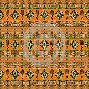 Ethnic African tribal siamless pattern.