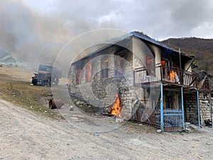 Karabakh war scene