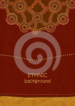Ethnic background in Aboriginal art style