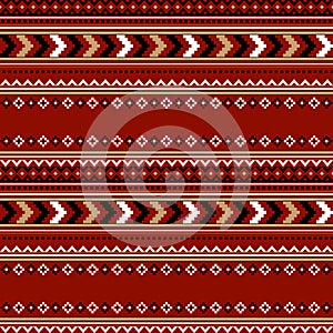 Ethnic balkan seamless pattern. photo