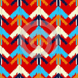 Ethnic boho seamless pattern. The shapes of the arrows with shading. Brushwork. Hand hatching. Scribble texture. Traditional ornam