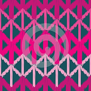 Ethnic boho seamless pattern. The shapes of the arrows with shading. Brushwork. Hand hatching. Scribble texture. Traditional ornam