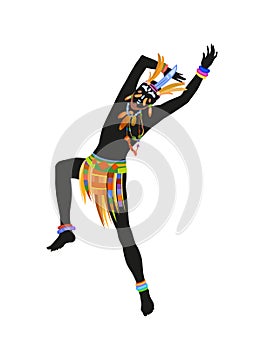 Ethnic dance african man