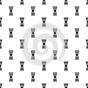 Ethnic drum pattern, simple style