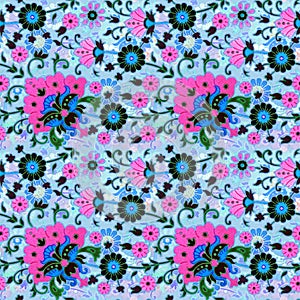 Ethnic floral pattern